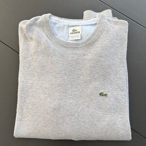 Lacoste Men's Light Gray Crewneck Sweater